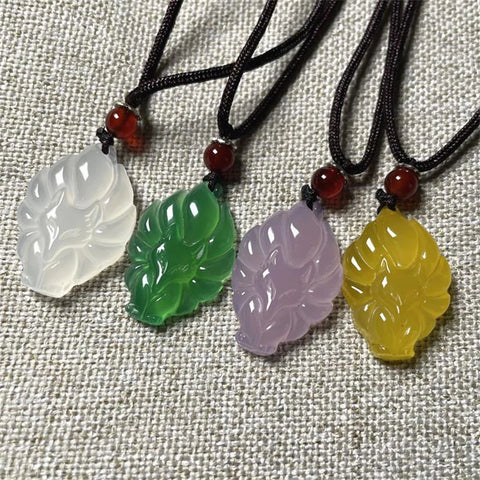 Fox Queen Jade Stone Necklace