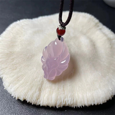 Fox Queen Jade Stone Necklace