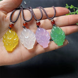 Fox Queen Jade Stone Necklace