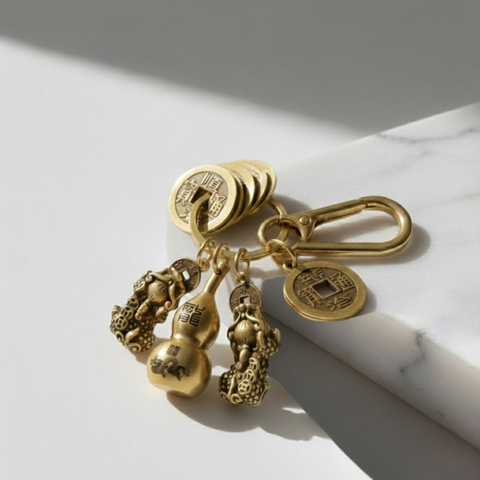 Pixiu Wealth Magnet Keychain