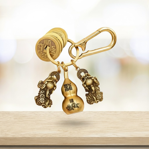 Pixiu Wealth Magnet Keychain