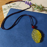 Fox Queen Jade Stone Necklace